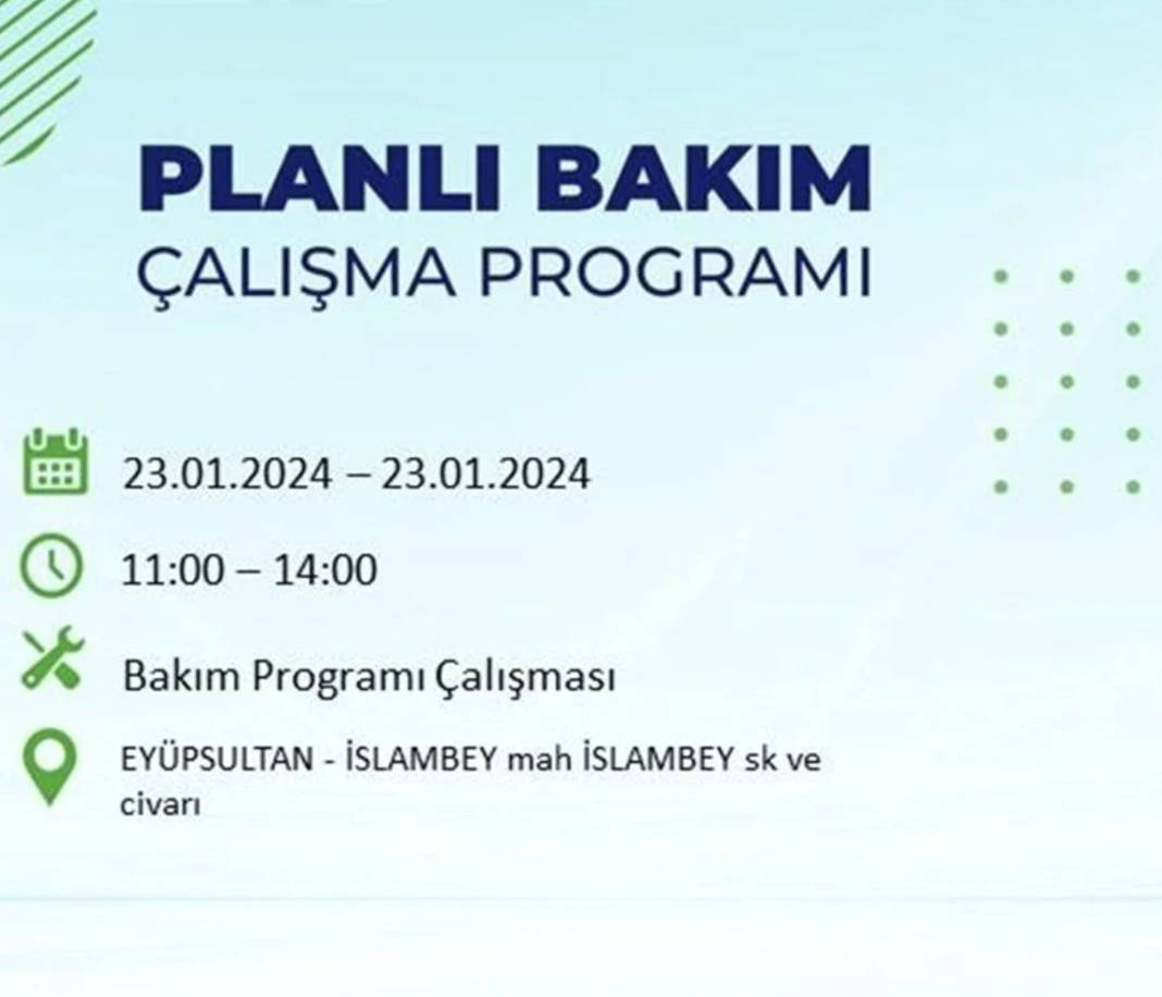 İstanbul karanlığa gömülecek! 22 ilçede saatlerce elektrik gelmeyecek! Hangi ilçelerde elektrik kesintisi var? 36